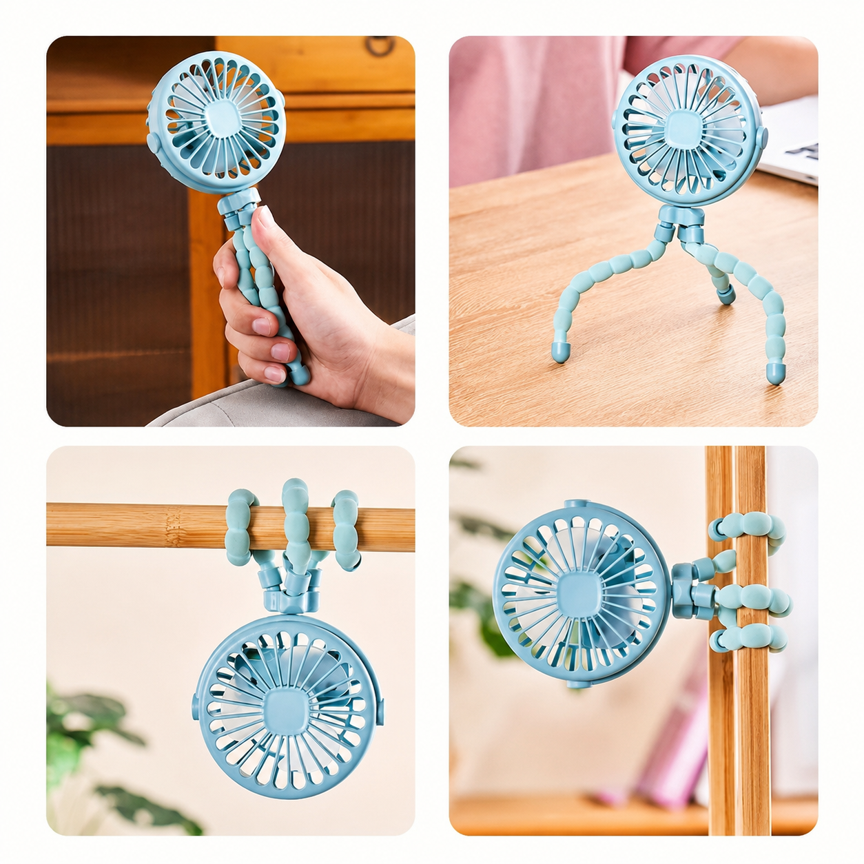 USB Mini Octopus Fan: Adjustable, Portable, Multifunctional.